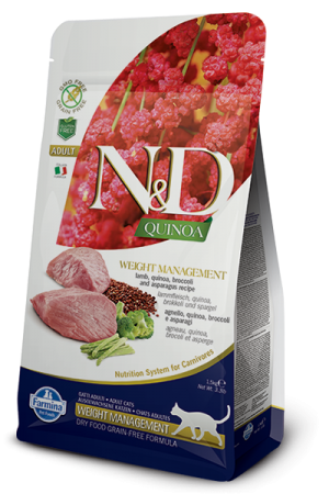N/D Cat Quinoa ягненок, киноа, брокколи и спаржа1,5 кг