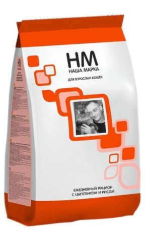 НашаМарка д/кошек 400 г цыпл/рис