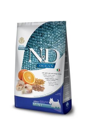 N/D DOG Low Grain Godfish/Orange Adult Mini д/собак 0.8 кг.