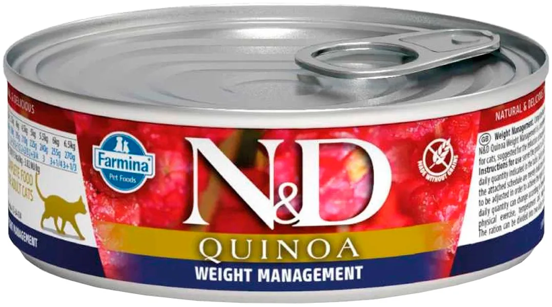 N&D Cat QUINOA Weight Management/ Контроль веса 80 г