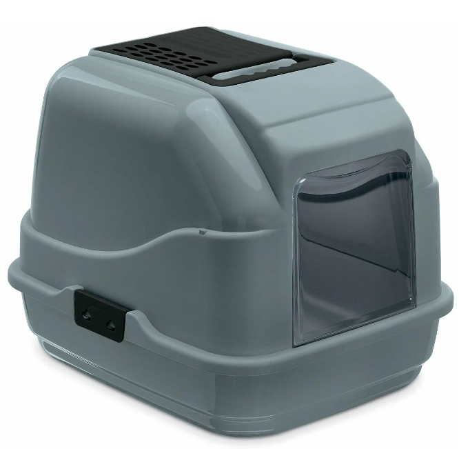 IMAC био-туалет для кошек EASY CAT 2ND LIFE 50х40х40h см, серый 