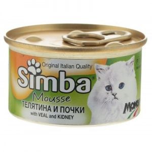 Simba Cat Мouisse  мусс для кошек  телятина/ почки 85 г.