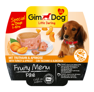 GimDog Fruity Menu Паштет  индейка и абрикос д/собак 100гр