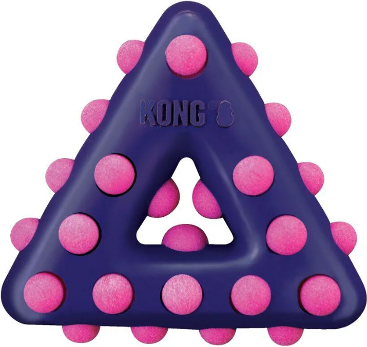 Kong игрушка для собак Dotz треугольник малый 11 см 
