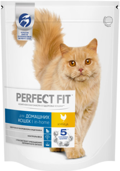 Перфект фит для домашних котов с курицей 650 гр.
