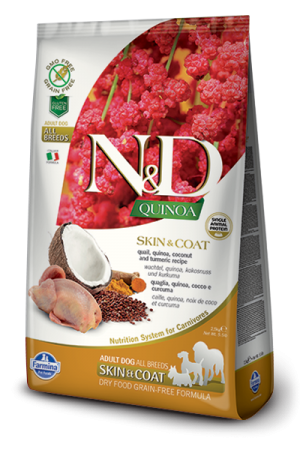 N&D Dog Quinoa Skin&Coat Quail 0,8 kg