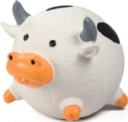 Игрушка для собак из латекса, Мяч-коровка, D-85 мм