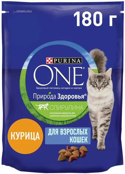 ONE Природа Здоровья Взр Кош Курица180гр