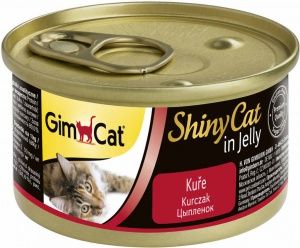 Gimcat консервы для кошек Shiny Cat 70 г Цыпленок