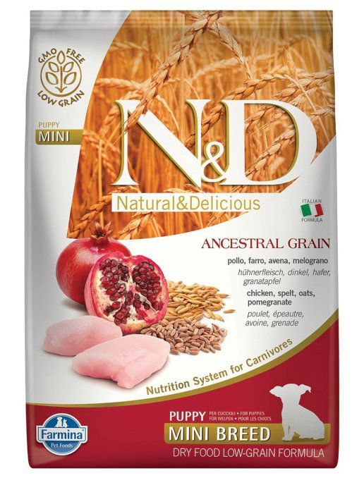 N/D  Low Grain DOG  Chicken /Pomegranate Puppy MINI  2,5 кг