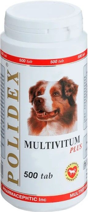 POLIDEX Мультивитум Plus (500) для собак																					