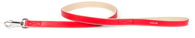 Поводок "COLLAR Brilliance"  красный  ширина 13мм/122 см