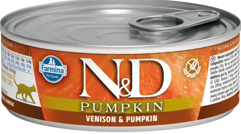 N&D Cat PUMPKIN Venison/ Оленина и Тыква для кошек 80 г