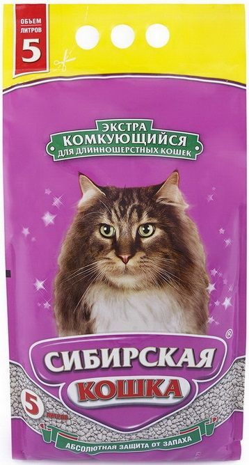 СИБИРСКАЯ КОШКА наполнитель комкующий 7 л ЭКСТРА