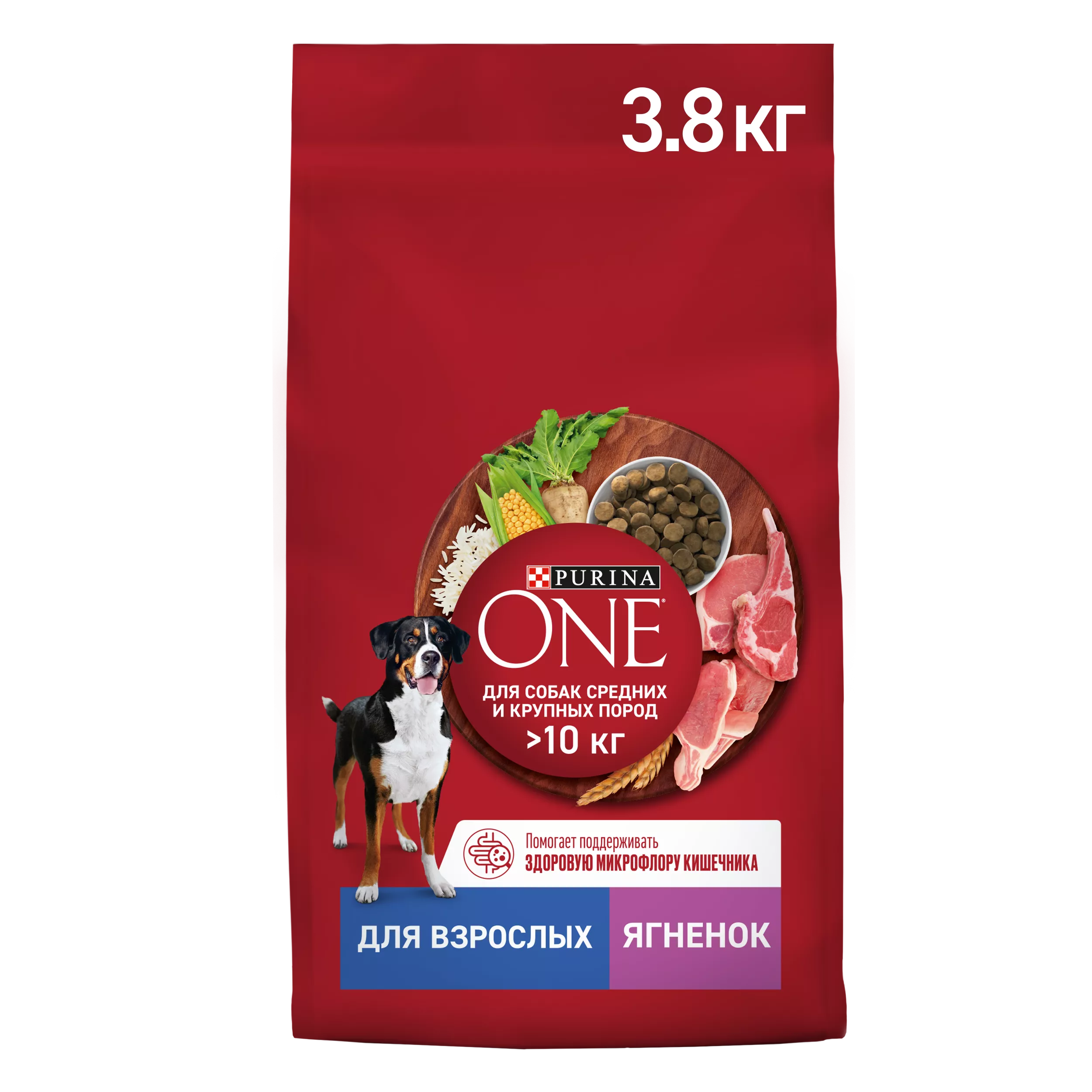 ONE МЕДМАКС Взр Соб Ягненок Рис 3,8кг