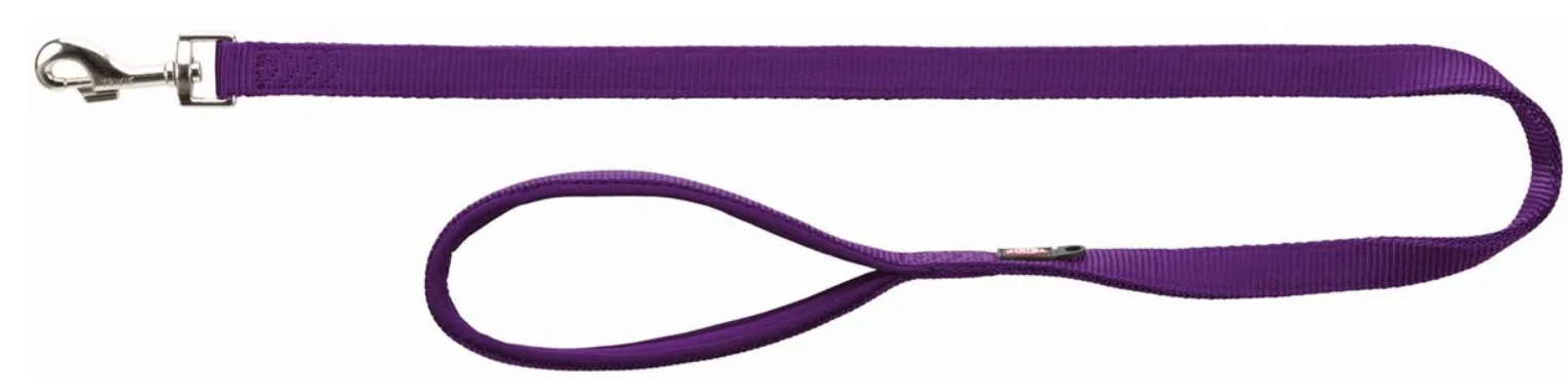 TRIXIE Поводок Premium, XS-S. 1.20м/15мм фиолетовый