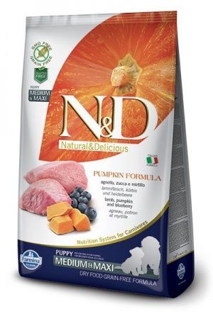 N/D DOG Pumpkin Lamb/Blueberry  Puppy Medium/Maхi 12 кг.