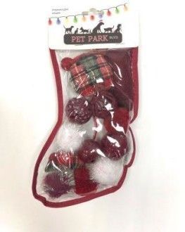 Petpark игрушка для кошек Christmas Подарочный чулок (12шт. внутри)							