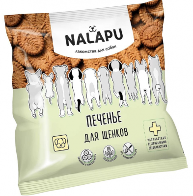 Печенье NALAPU для щенков, 115 гр.