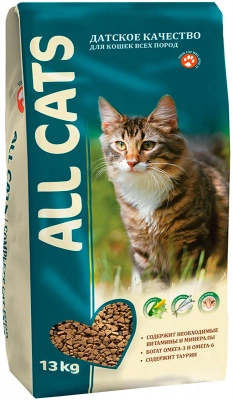 ALL CATS д/кошек взрослых 13 кг