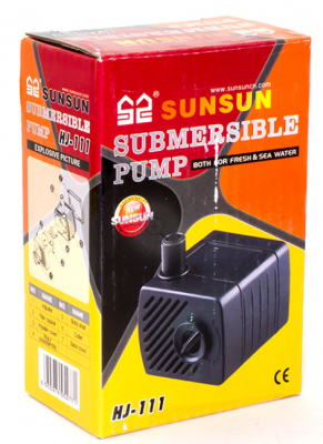 Помпа  SUN SUN HJ-111 (2 Вт,в.п. 0,6 м.,300 л/ч) донная