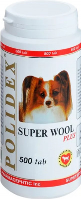 POLIDEX 500 Super Wool витамины  (Супер Вул) для собак