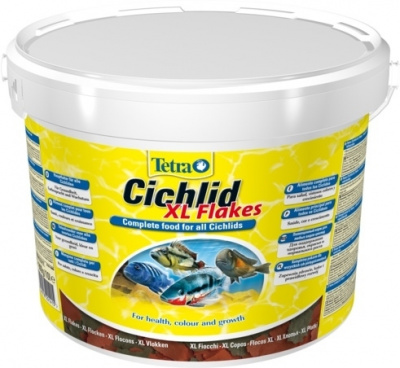 TETRA   Cichlid Flakes ХL  10 л круп. хлопья д/всех видов цих.