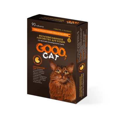 Good Cat лак-во мультивит для кошек "Здоровье и энергия" 90таб