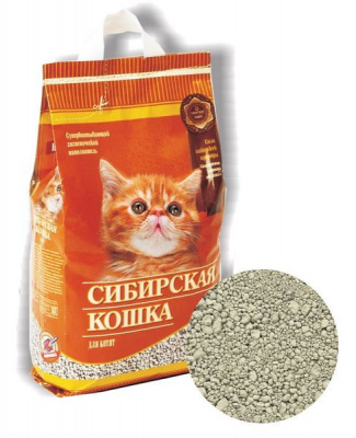 СИБИРСКАЯ КОШКА наполнитель впитывающий 3л для Котят