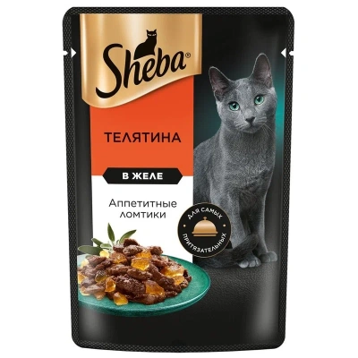 Sheba вз.кош телятина желе 28*75г