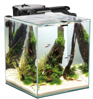 Аквариум AQUAEL"SHRIMP SET DUO LED" 49л черный, с оборудованием