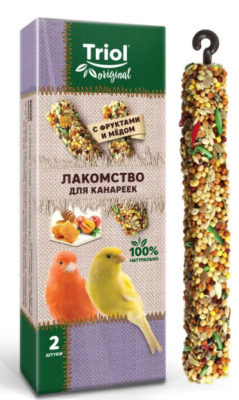 Триоль Палочки д/канареек с фруктами и медом 2 шт 