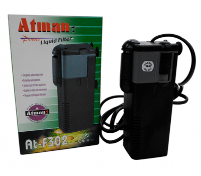 Фильтр внутренний ATMAN AT-F302 д/аквариумов до 60л,450л/ч,6,5W