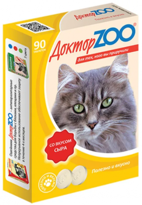 Доктор ЗОО для кошек сыр 90 таб.