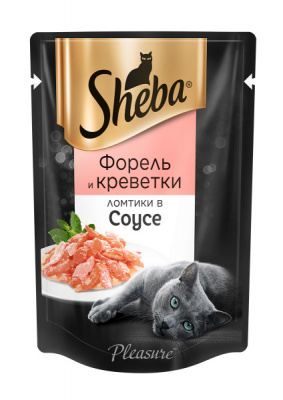 Шеба Плежер форель/креветки 85 г