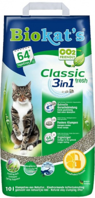 BIOKAT'S  CLASSIC FRESH наполнитель комкующийся c ароматизатором 10 л (10 кг) 