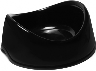 Миска пластиковая "Инь Ян", черная, 0,25л, Gamma	