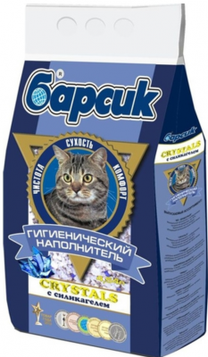 БАРСИК наполнитель силикагель Crystals 4,54 л