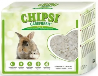CAREFRESH CHIPSI ORIGINAL наполнитель подстилка для птиц и мелких домашних животных 5л 