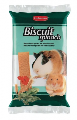 Padovan Лакомство BISCUIT Spinach бисквиты со шпинатом для грызунов (30г)