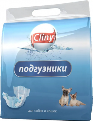 Cliny подгузники д/собак, кошек 25-40  кг, размер ХХL 7  шт