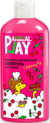 Animal Play Sweet Шампунь Вишневый пай Витаминизированный для собак и кошек 300мл