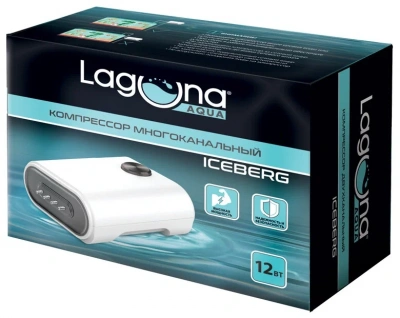LagunaКомпрессор YE-942, 12Вт, 4*240л/ч, 185*160*70мм, серия ICEBERG