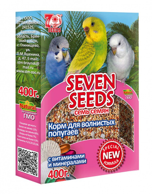 SEVEN SEEDS - SPECIAL корм д/волнистых попугаев c витаминами и минералами400г.
