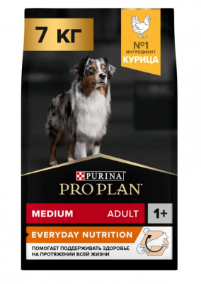 PRO PLAN д/собак сред.попрод  (чув/пищ), курица , 7кг