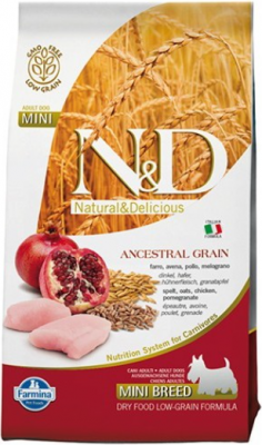 N&D Dog Chicken&Pomegranate Adult Mini 2,5 kg