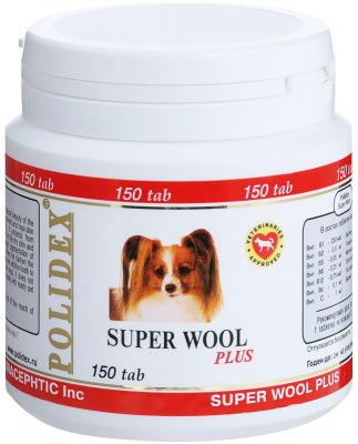 POLIDEX 150 Super Wool витамины для собак