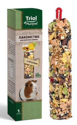 Лакомство  Triol Original для морских свинок с фруктами 110г							