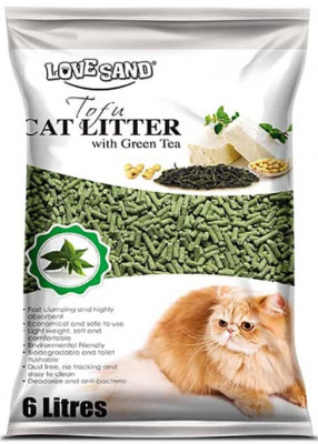 EMILY PETS наполнитель комкующий соевый - Зеленый чай 2,8кг