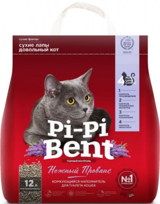 PI-PI-BENT наполнитель комкующий Нежный прованс 5 кг